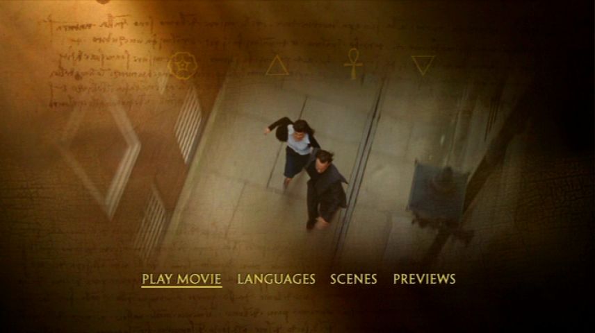 The Da Vinci Code (2006) - DVD Movie Menus