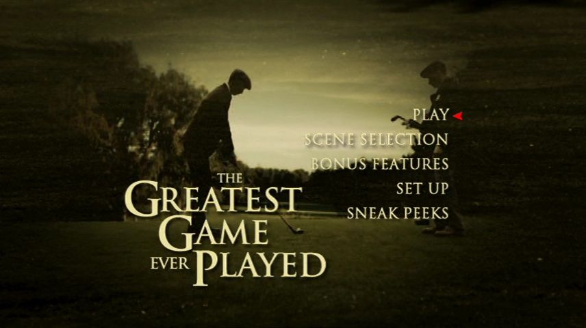 The Greatest Game Ever Played (2005) – DVD Menus