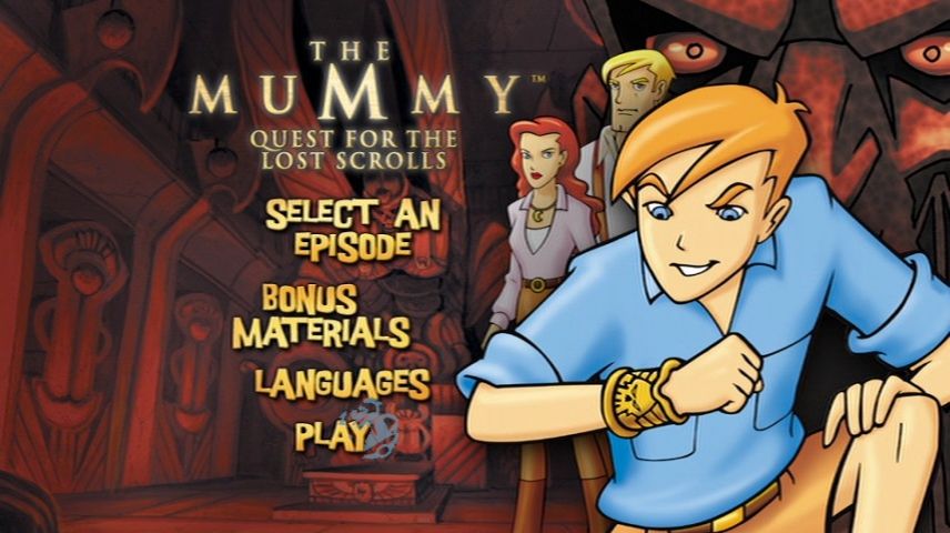 The Mummy: Quest for the Lost Scrolls (2002) – DVD Menus