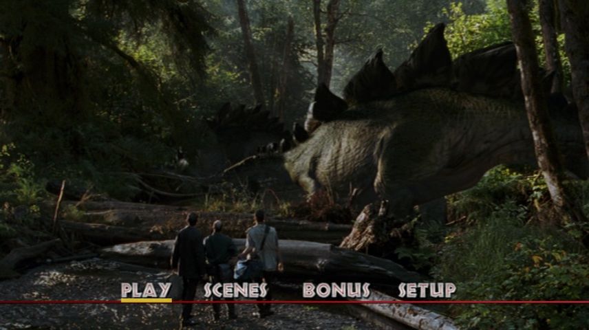 The Lost World Jurassic Park 1997 Dvd Menus 