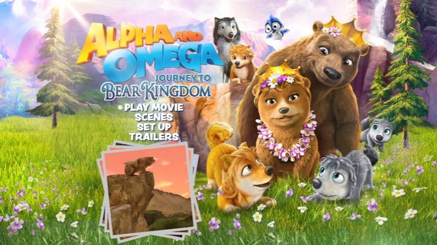 Alpha and Omega Journey to Bear Kingdom 2017 DVD Menus