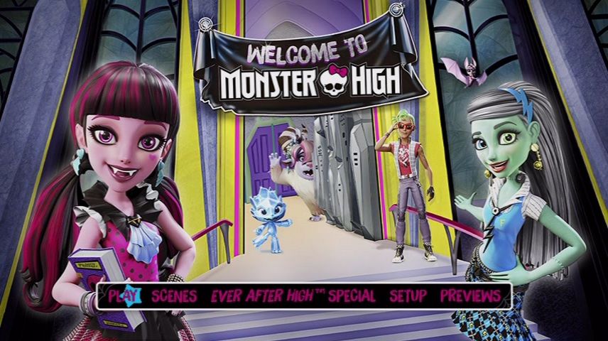 Monster High: Welcome to Monster High (2016) – DVD Menus