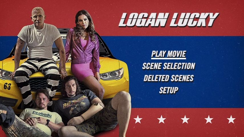 Logan Lucky 2017 Dvd Menus