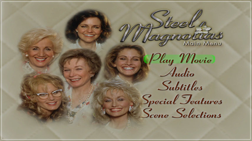 Steel Magnolias (1989) – DVD Menus