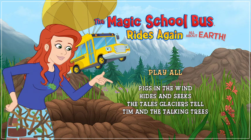 Magic School Bus Rides Again All About Earth 2017 Dvd Menus 