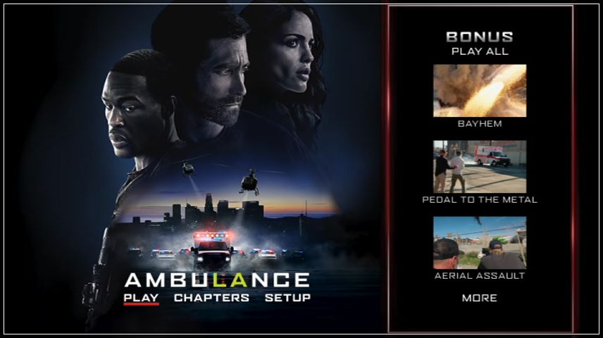 Ambulance (2022) – DVD Menus