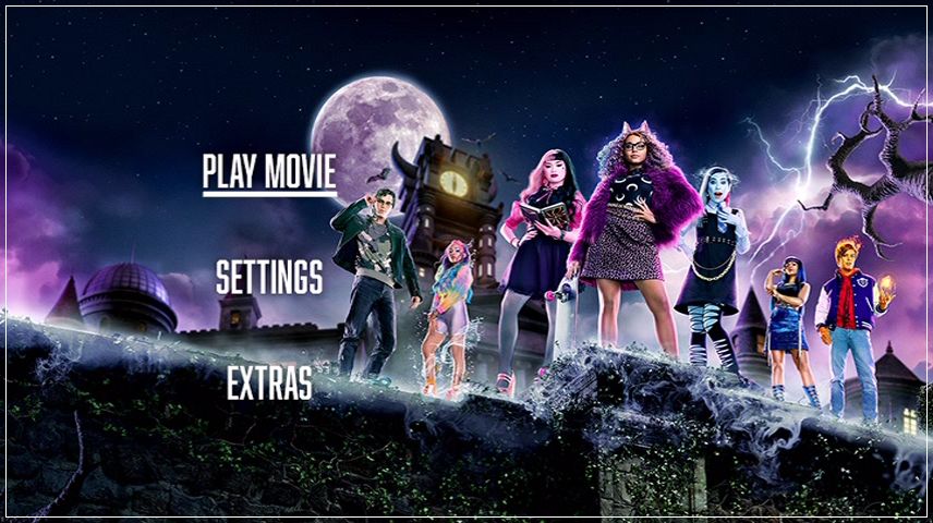 Monster High The Movie 2022 DVD Menus