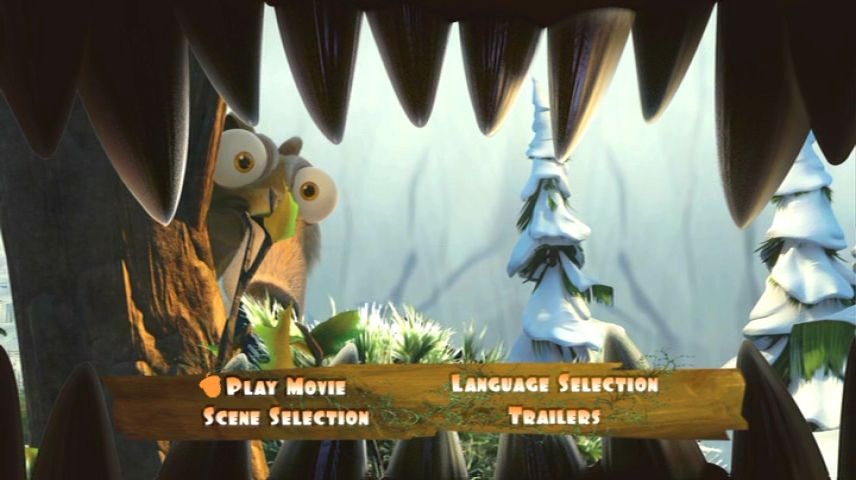 Ice Age: Dawn of the Dinosaurs (2009) - DVD Menu.