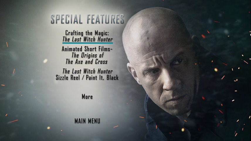 Special Features Menu