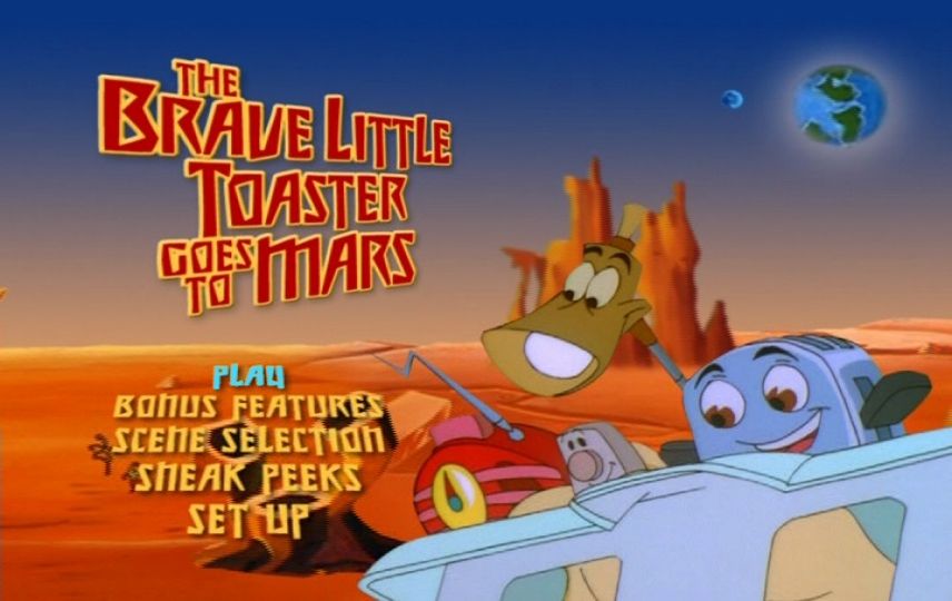 The Brave Little Toaster Goes To Mars 1998 Dvd Menu