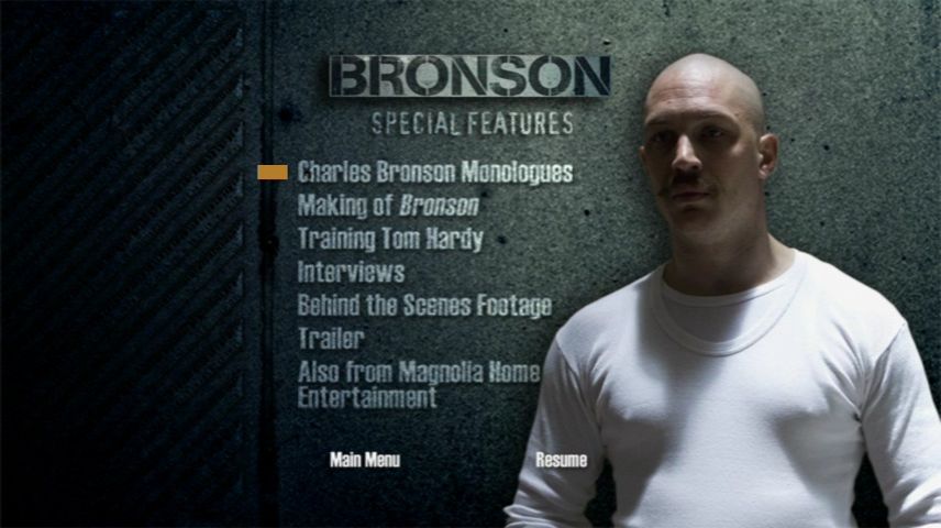 Bronson (2008) DVD Menu.