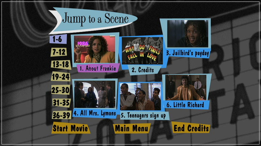Lagring rapport Krydret Why Do Fools Fall in Love (1998) – DVD Menus