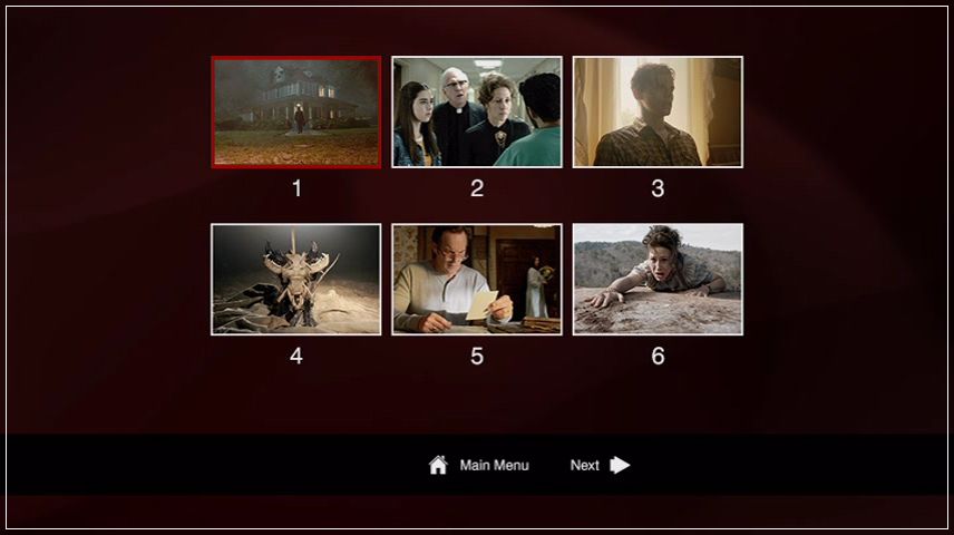 Scene Selection Menu