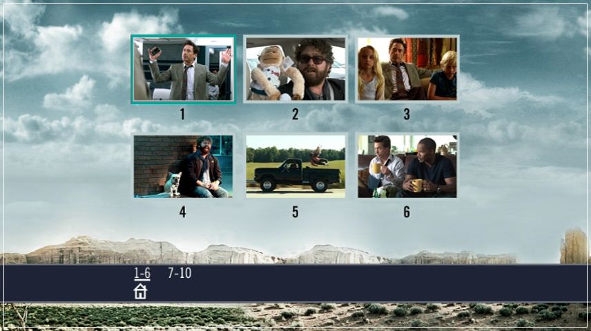 Scene Selection Menu