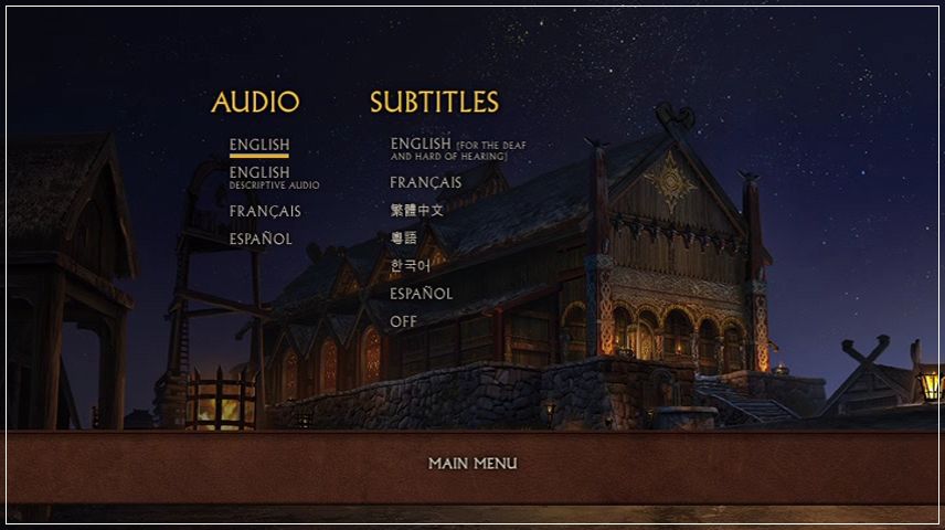 Setup Menu