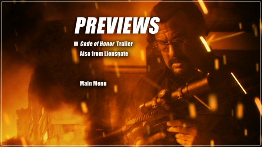 Special Features Menu