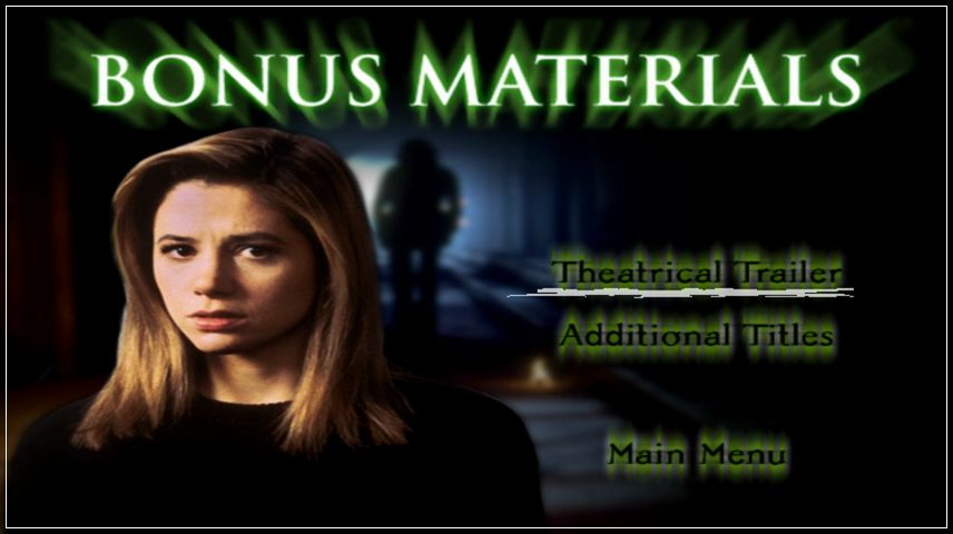 Special Features Menu
