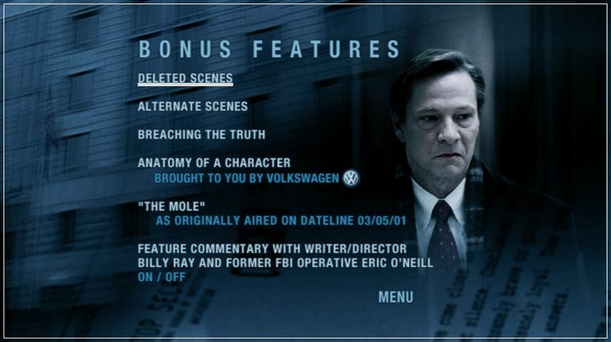 Special Features Menu