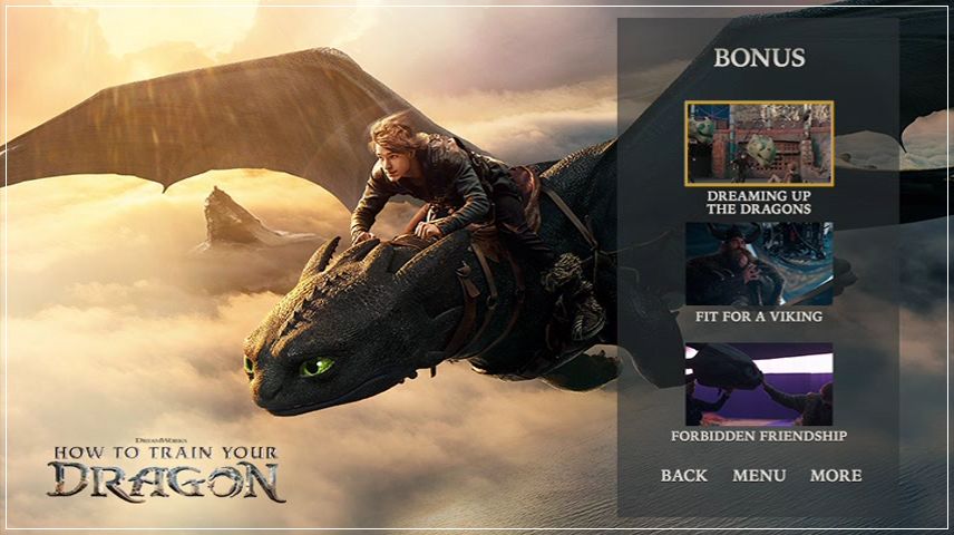 Special Features Menu