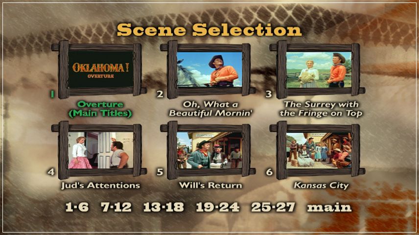Scene Selection Menu