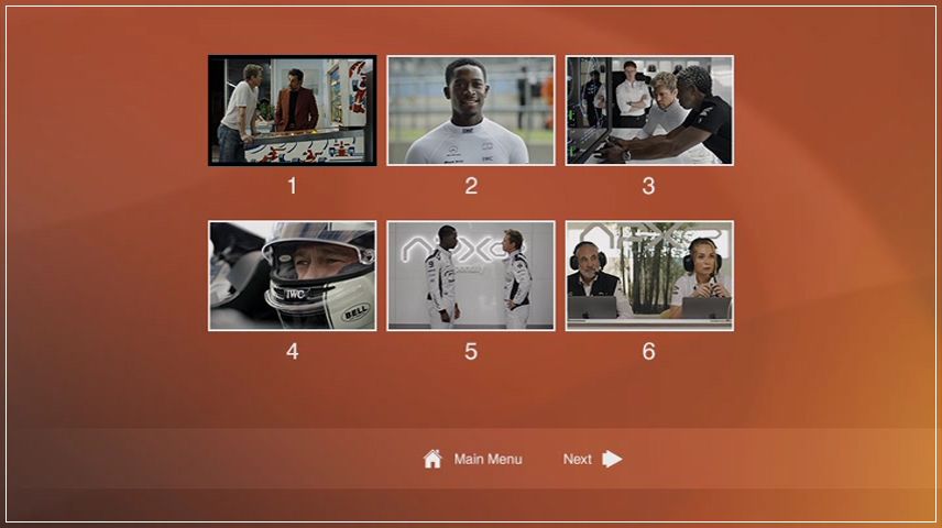 Scene Selection Menu
