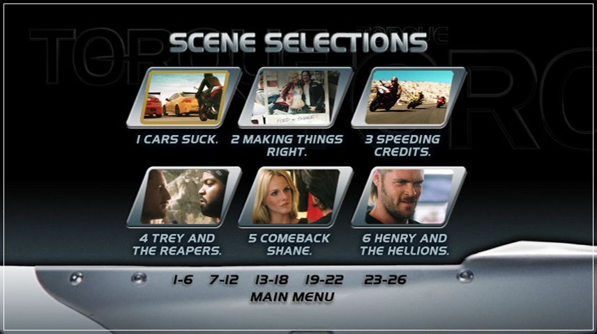 Scene Selection Menu