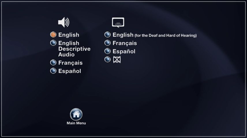 Setup Menu