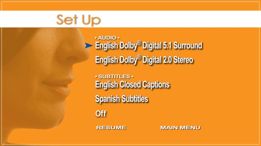 Setup Menu