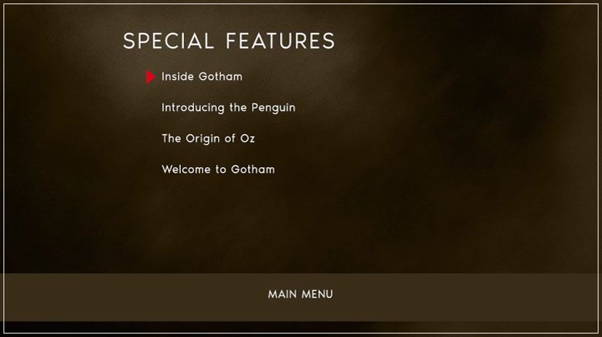 Special Features Menu