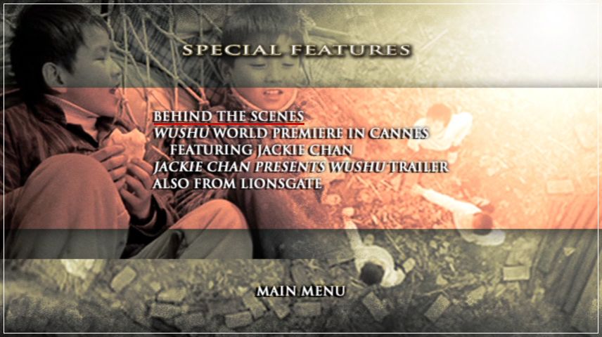 Special Features Menu