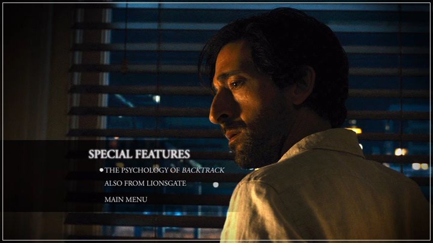 Special Features Menu