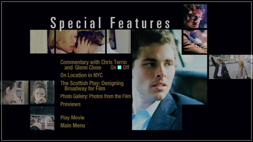 Special Features Menu