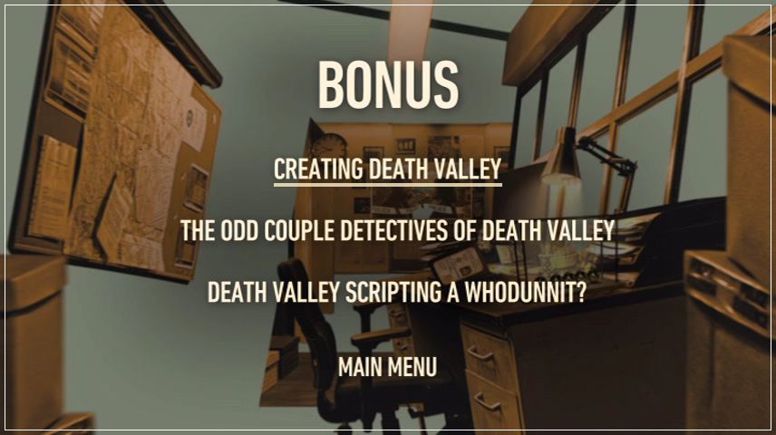 Special Features Menu