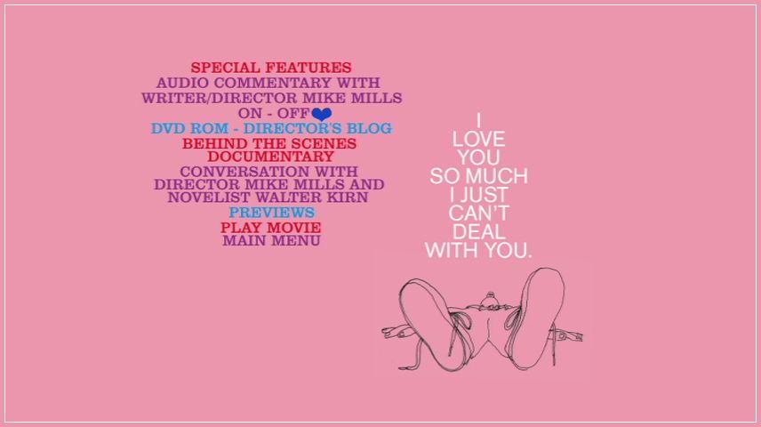 Special Features Menu