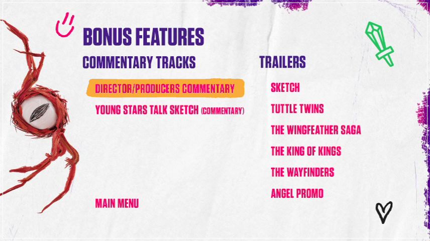 Special Features Menu