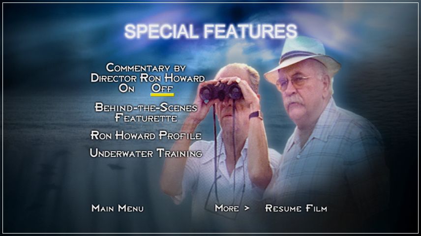 Special Features Menu