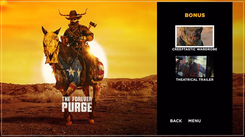 Special Features Menu