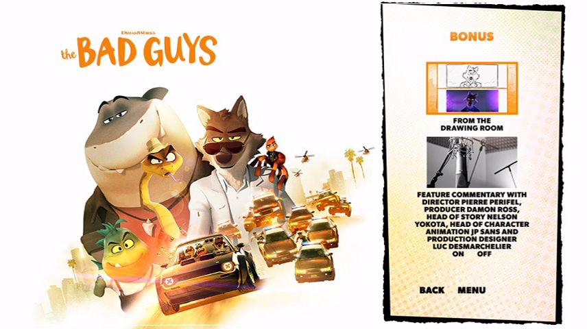 Special Features Menu