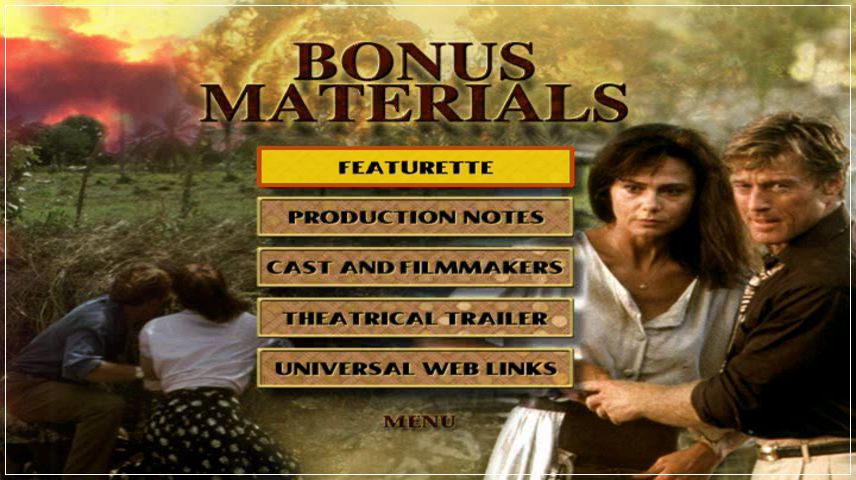 Special Features Menu