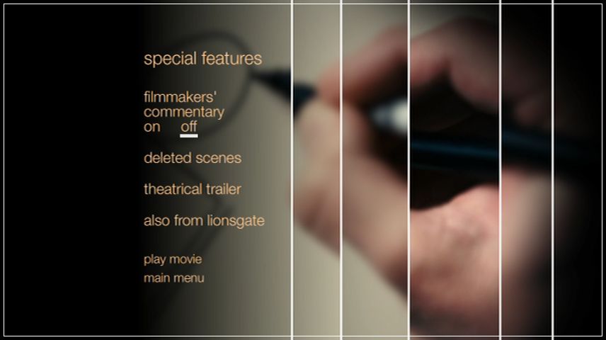 Special Features Menu