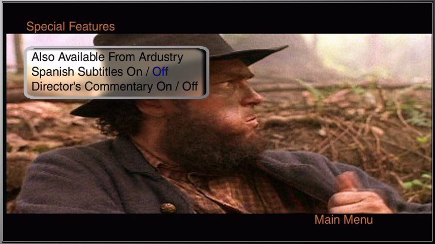 Special Features Menu