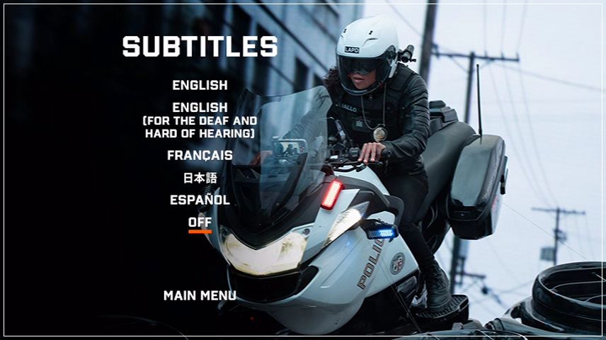 Special Features Menu