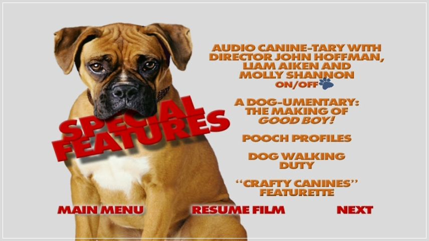 Special Features Menu