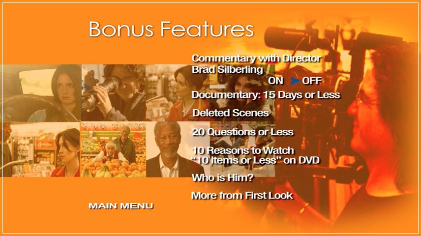 Special Features Menu
