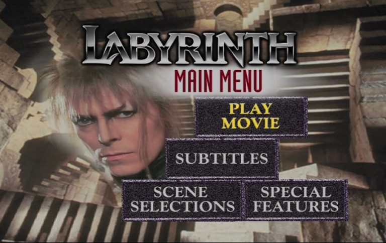 Labyrnith Menu Labyrinth (1986) – DVD Menus