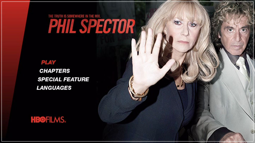 Phil Spector (2013) – DVD Menus
