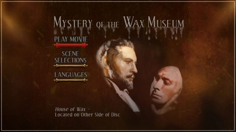 Mystery of the Wax Museum (1933) – DVD Menus