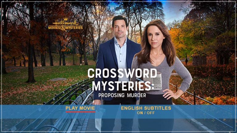 Crossword Mysteries: Proposing Murder (2019) DVD Menus